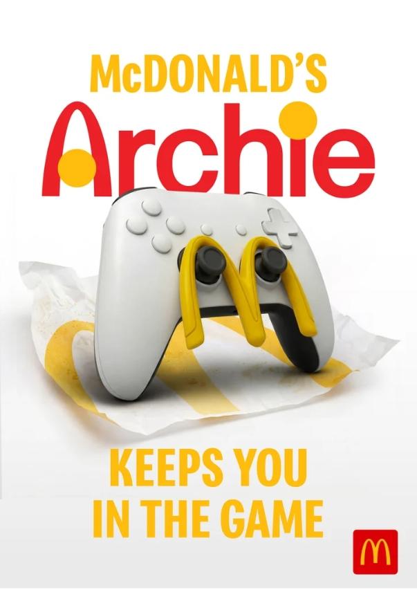 Archie套餐僅在土耳其販售。「在進行線上遊戲時，尤其是在激烈的戰鬥時刻，離開螢幕會直接打斷遊戲節奏，Archie融入麥當勞體驗，作為贈送給訂購專業玩家套餐顧客的禮物。」（圖／取自土耳其官方麥當勞）