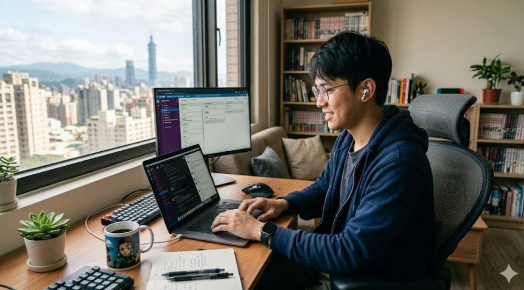 在家工作遠端工作（圖／AI生成）