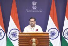 印度外交部發言人Randhir Jaiswal近日在例行記者會上表示，考量多項因素後，印度已撤回主辦COP33的提議。（圖／截取自印度外交部記者會）