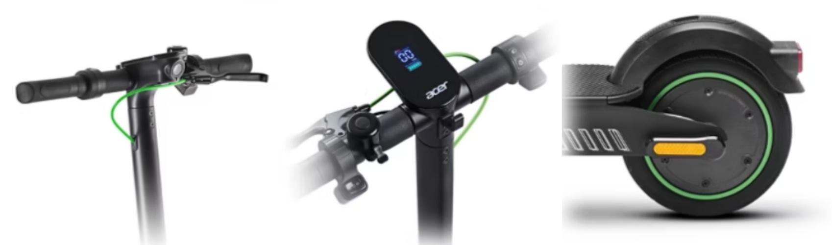 其中包含四種速度模式：漫遊模式 (6 公里/小時)、通勤模式 (10 公里/小時)、快速行進模式 (20-25 公里/小時) 或運動模式之間，且能清楚呈現速度、電池電量和其他資料。（圖／取自宏碁官網）