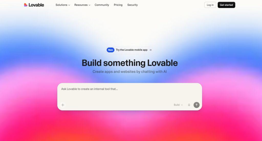 （圖／擷取自Lovable AI官方網站）