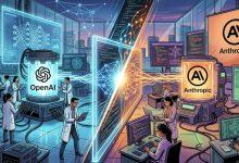 OpenAI對決Anthropic（圖／AI生成）
