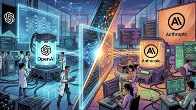 OpenAI對決Anthropic（圖／AI生成）