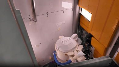 獵戶座太空船的太空廁所。（圖／CSA）