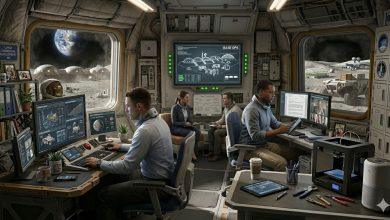 太空技術發展加速，人類有機會在2030年代逐步於月球進行長期駐留與工作。（圖／AI生成）