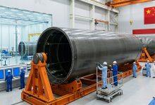 中國展示一個直徑約5公尺級的複合材料結構模組，應用方向為未來新一代運載火箭研發。（圖／AI生成）