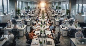 「被動留任」正在成為新常態。員工看似穩定，實際上卻是因風險考量而選擇停留。（圖／AI生成）