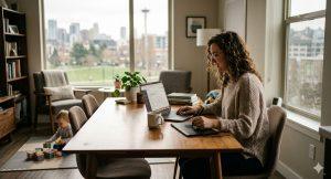 近六成受訪者認為自由工作具有吸引力，並考慮將其納入職涯規劃。（圖／AI生成）