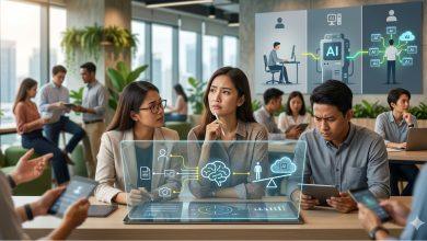 員工更在意的是AI對人類能力的長期影響。（圖／AI生成）