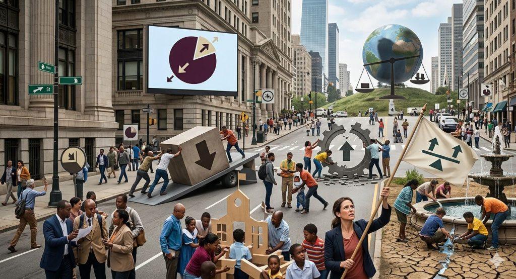 過去近30年全球治理體系幾乎呈現停滯狀態，且制度「退步的情況比進步更為普遍」。（圖／AI生成）