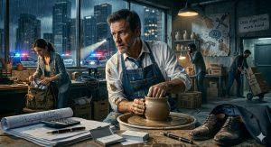 AI狂掃白領職場，連曾經夢想滿滿的專業人士都被逼著重新思考人生。（圖／AI生成）