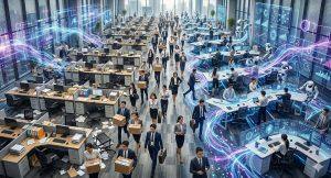 AI讓整體人力市場似乎正在進入一波「重新洗牌期」。（圖／AI生成）