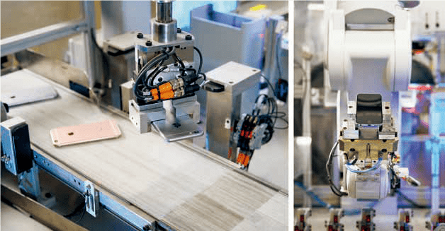 黛西（Daisy）是蘋果位於荷蘭的iPhone 拆解機器人，每小時可拆解兩百支iPhone。（圖／天下文化提供）