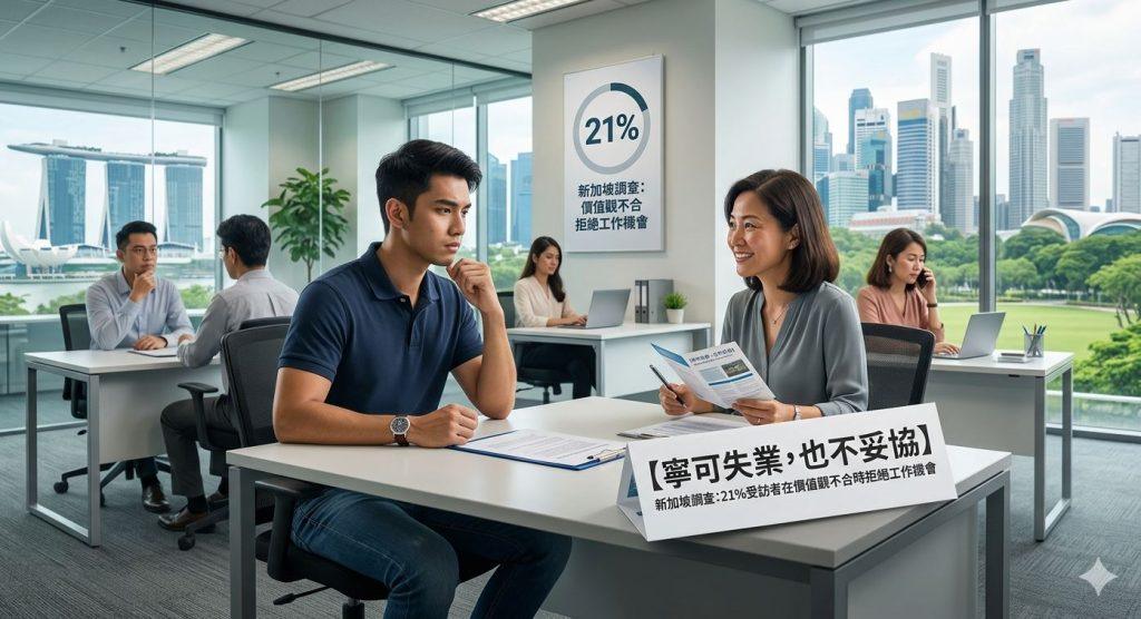 精選 3 是否符合個人價值觀」逐漸成為影響就業選擇的重要因素之一。(圖/AI生成)