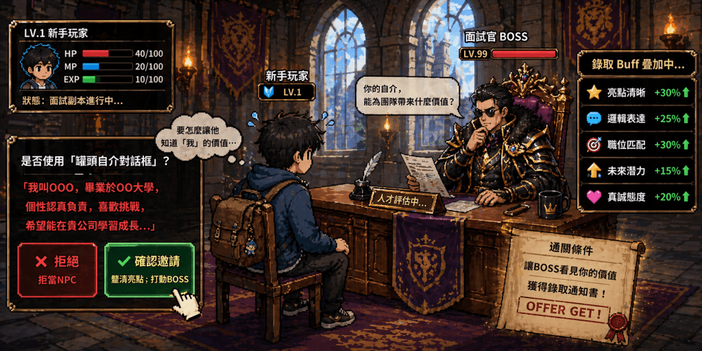 面試初心者注意！避開「罐頭對話框」拒當NPC，錯失錄取良機。（圖／AI生成）