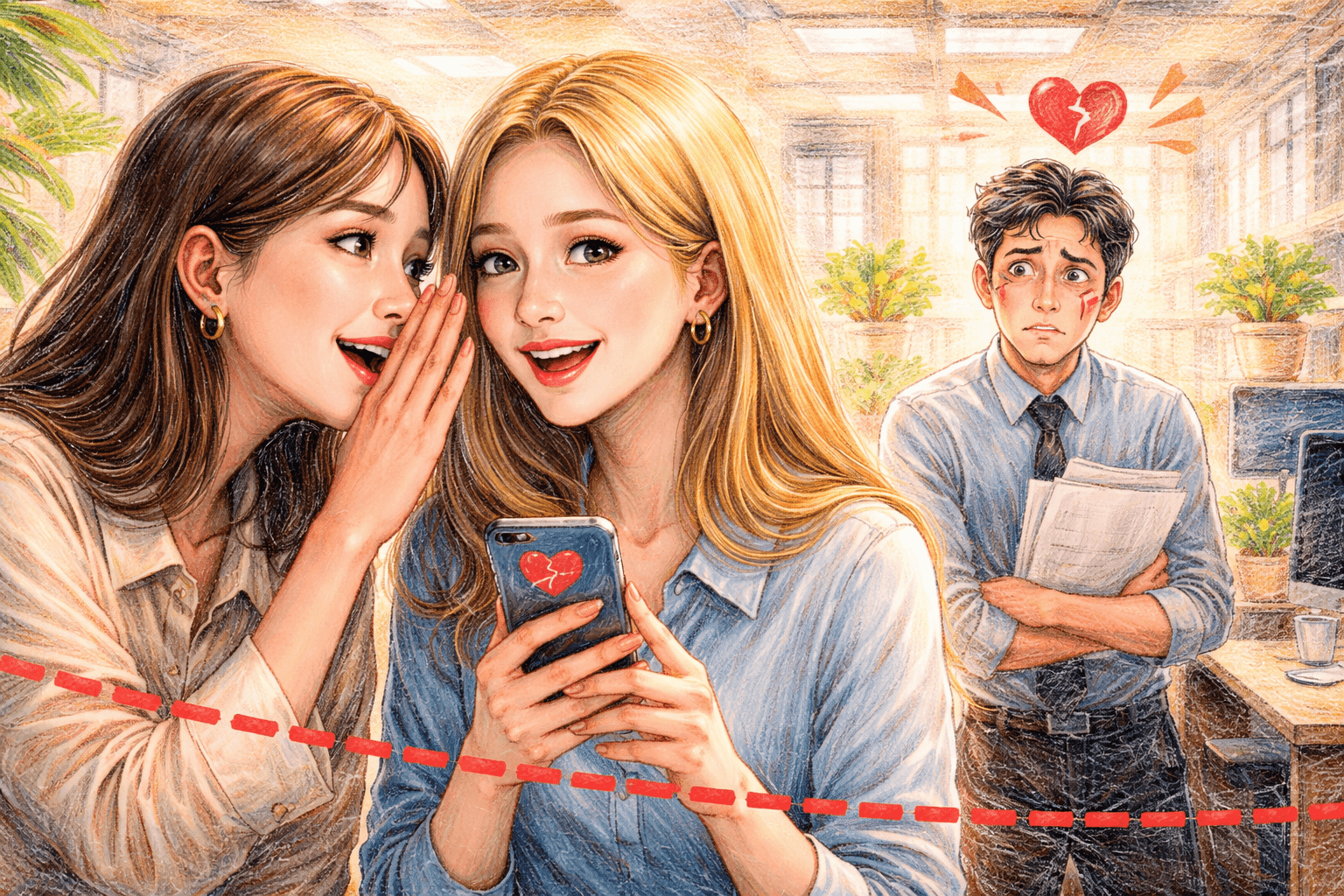 職場應以專業目標為重，守住隱私與職責紅線，避免過度交心導致崩潰。（圖／AI生成）