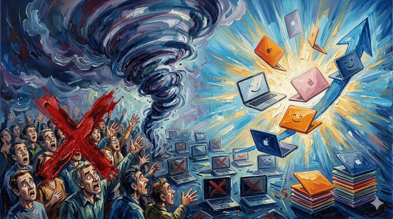 自 MacBook Neo 上市以來，其搶購熱潮更像是一場旗艦級 iPhone 的發布，導致供應鏈持續處於吃緊狀態。（圖／AI生成）