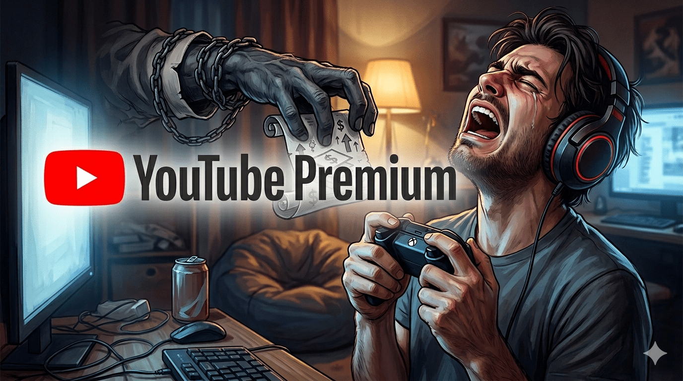 YouTube Premium 的最大吸引力在於它允許用戶無廣告觀看視頻。 YouTube 的免費版本雖然包含廣告，但近幾個月來，用戶抱怨谷歌的廣告投放力度越來越大，因為用戶經常需要在影片開始前觀看至少兩個無法跳過的廣告，以及影片播放過程中穿插的廣告。（圖／AI生成）