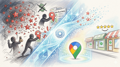 Google也讓使用者可以選擇分享本地商家的最新動態，包括新的營業時間或臨時停業資訊。而商家則可以選擇採納這些建議。（圖／AI生成）