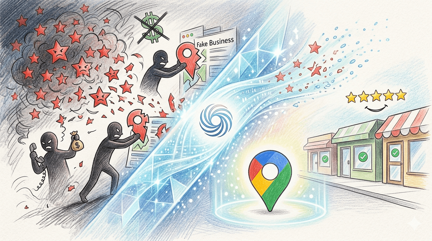 Google也讓使用者可以選擇分享本地商家的最新動態，包括新的營業時間或臨時停業資訊。而商家則可以選擇採納這些建議。（圖／AI生成）