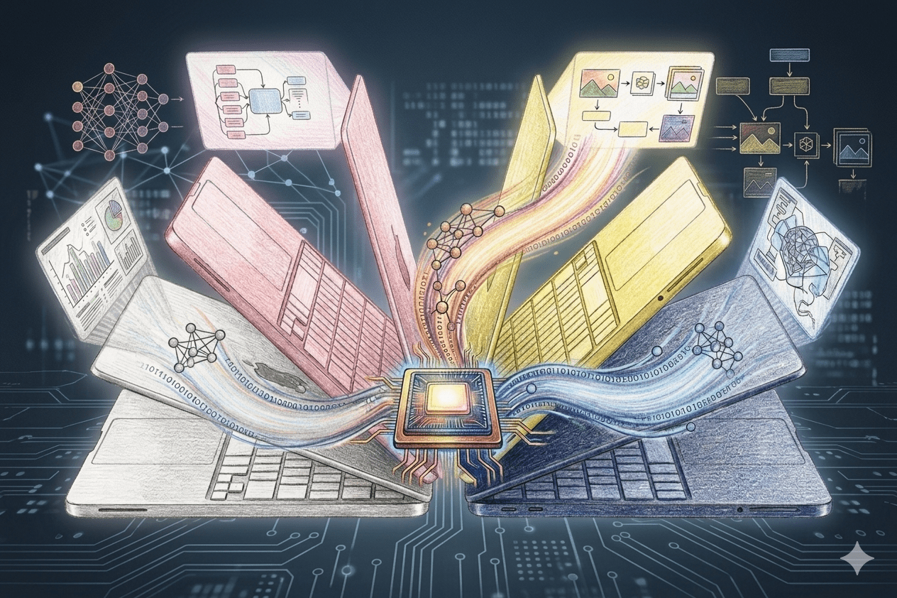 新一代 MacBook Neo 預計將搭載 A19 Pro 晶片，針對記憶體容量、圖形效能及能耗效率迎來顯著提升。（圖／AI生成）