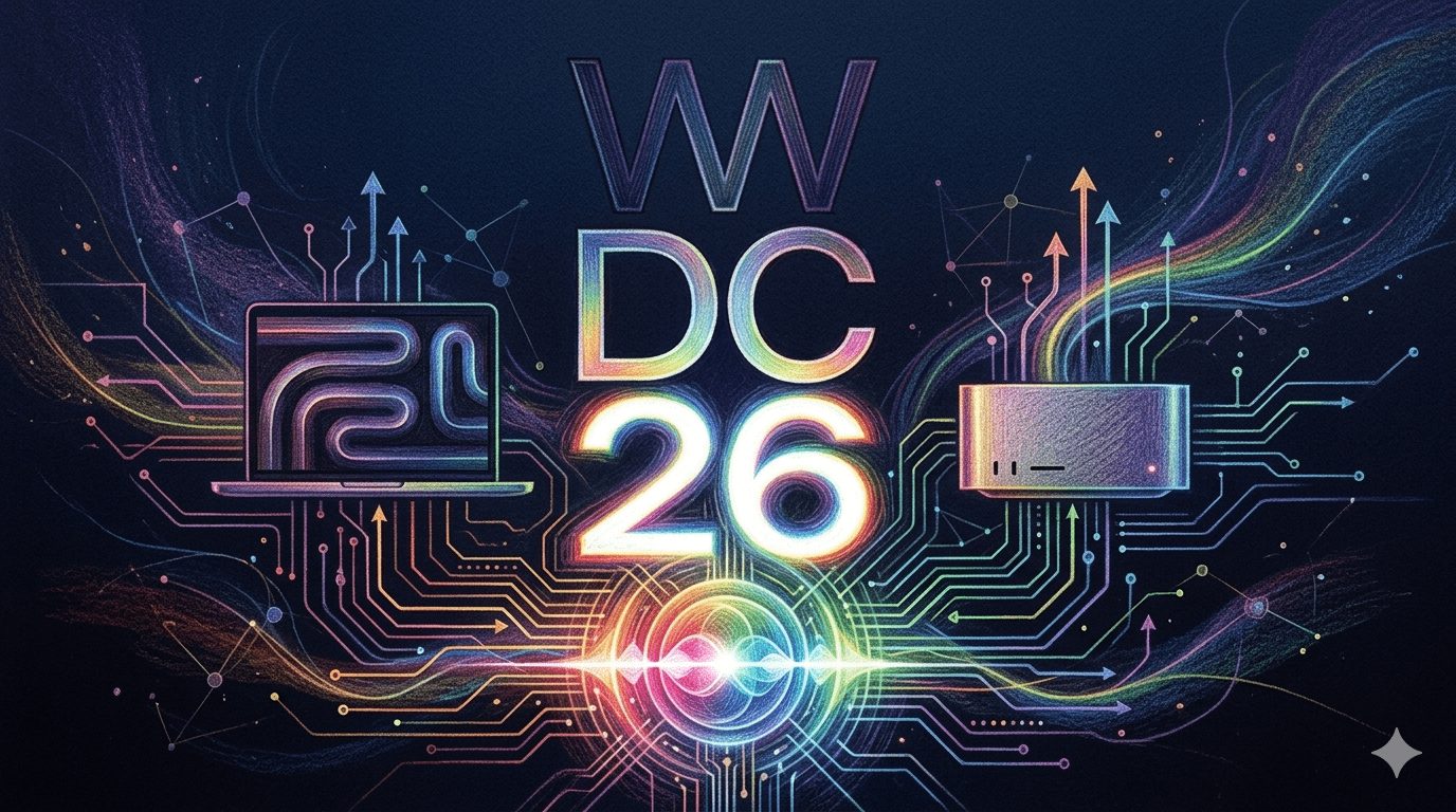 預計 2026 年 WWDC 大會的核心主題之一是完成蘋果智慧路線圖，並對 Siri 的底層架構進行根本性變革，使其朝向現代大型語言模型 (LLM) 轉型。（圖／AI生成）