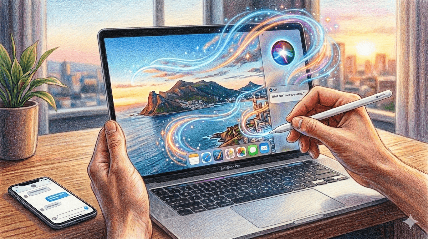 根據《彭博社》@markgurman指出，蘋果計劃在 iOS 27 和 macOS 27 中對照片編輯功能進行人工智慧升級，新功能包括利用裝置上的 Apple Intelligence 模型來擴展、增強和重新構圖照片。（圖／AI生成）