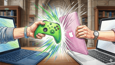 微軟提前祭出學生專案搶客!加碼送 Xbox 會員及手把 力抗蘋果MacBook Neo 6 微軟推出學生免費贈品以應對 MacBook Neo 的挑戰,今天正式推出這項優惠活動,活動將持續到 6 月 30 日,或售完為止。(圖/AI生成)