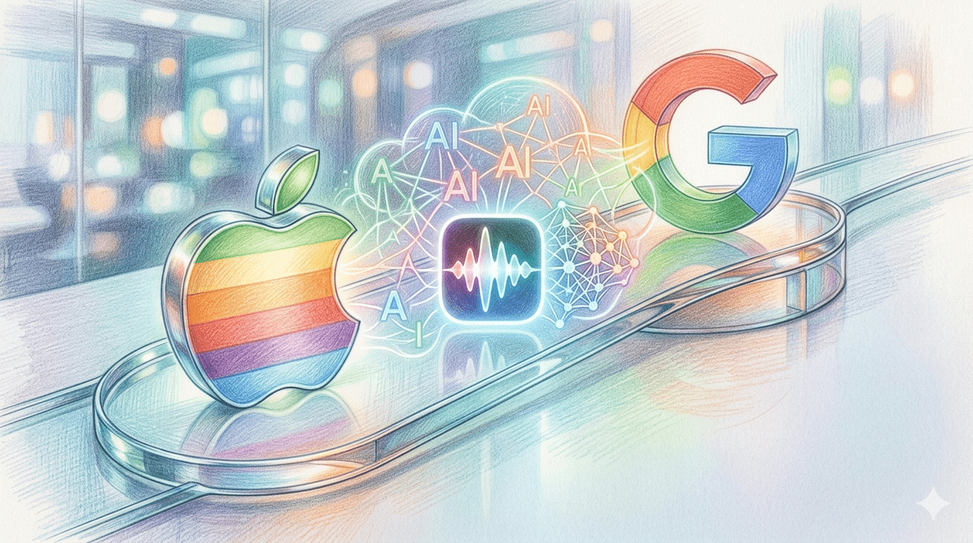 在 Google Cloud Next 2026 主題演講中，Google Cloud 執行長 Thomas Kurian表示：「我們正在與蘋果合作，作為其首選雲端服務供應商，共同開發基於 Gemini 技術的下一代 Apple Foundation 模型。這些模型將為未來的 Apple Intelligence 功能提供支持。」（圖／AI生成）