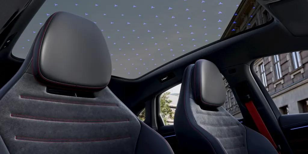 Mercedes C Class EV interior seats panoramic roof