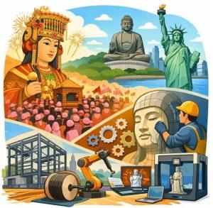 從三月瘋媽祖到複合材料革命:臺灣如何以機械工程打造文化科技新生態|專家論點【郭啟全】 1 文化與工程的交會從信仰雕像到智慧製造的跨域融合(圖/郭啟全提供)