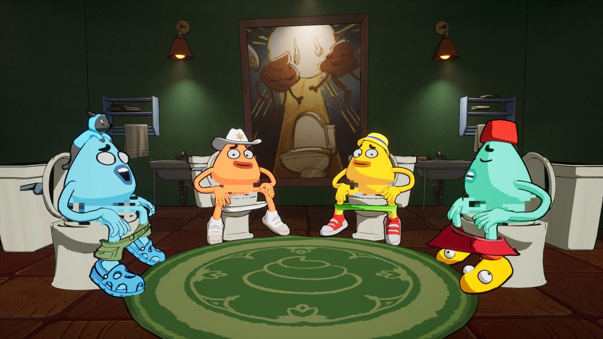 《WE GOTTA GO》是一款合作恐怖喜劇遊戲，保證讓你嚇破膽——字面意義上的。組隊前往鬼宅中唯一的廁所，在腸胃背叛你之前趕到！（圖／取自Steam）