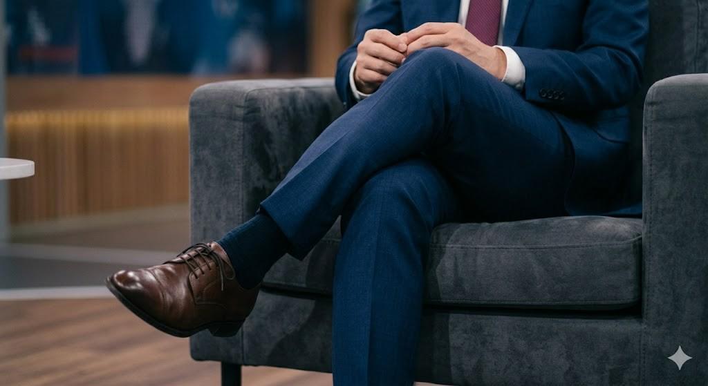 精選 6 多數人從小被長輩提醒不要翹腳,包括會傷膝蓋、導致靜脈曲張或影響坐姿。(圖/AI生成)