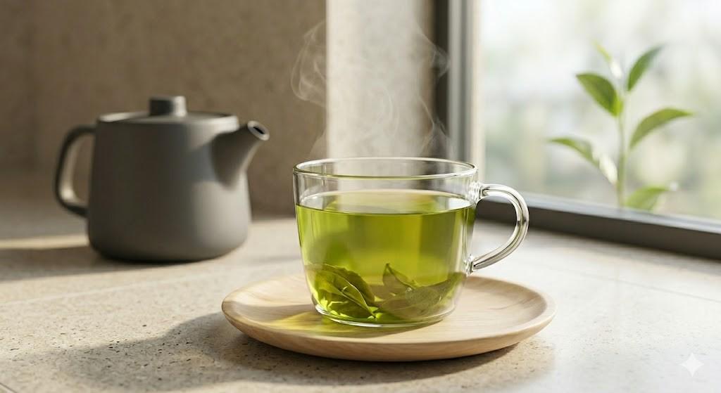 綠茶有助抗氧化、降血壓 別過量飲用「恐影響鐵吸收」 1 綠茶是一種廣受歡迎的飲品,含有與心臟健康相關的植物化合物。(圖/AI生成)