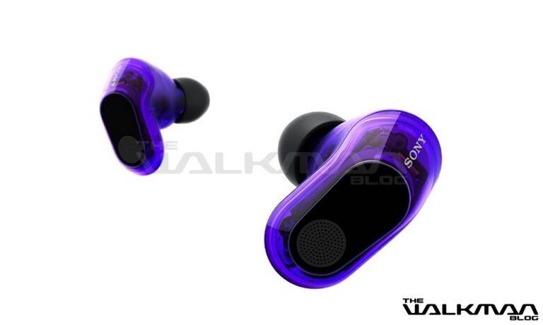 索尼 INZONE Buds 透明紫色款發布，索尼先前曾將「玻璃藍」配色命名為「玻璃紫/紫羅蘭色」（Glass Purple/Violet）。（圖／取自thewalkmanblog）