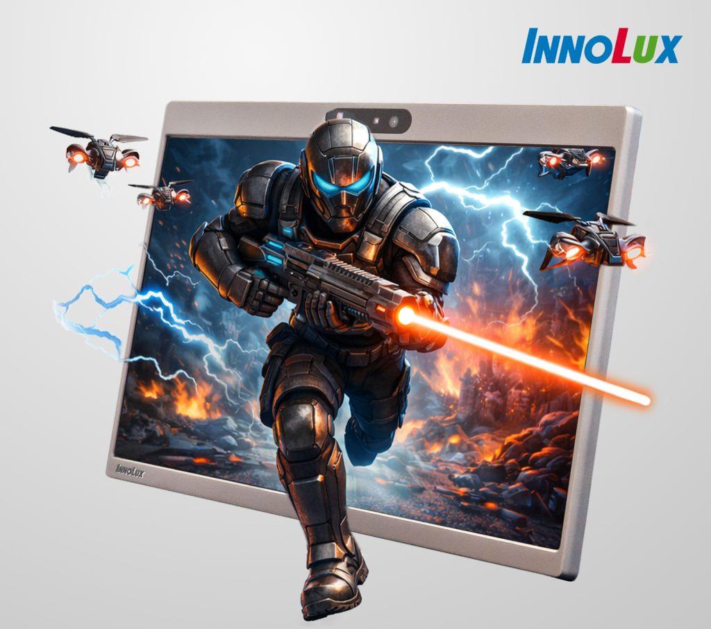 群創展出16吋單人裸眼3D顯示器。（圖／群創提供）