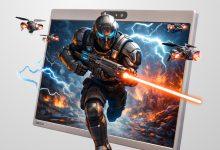 群創展出16吋單人裸眼3D顯示器。（圖／群創提供）