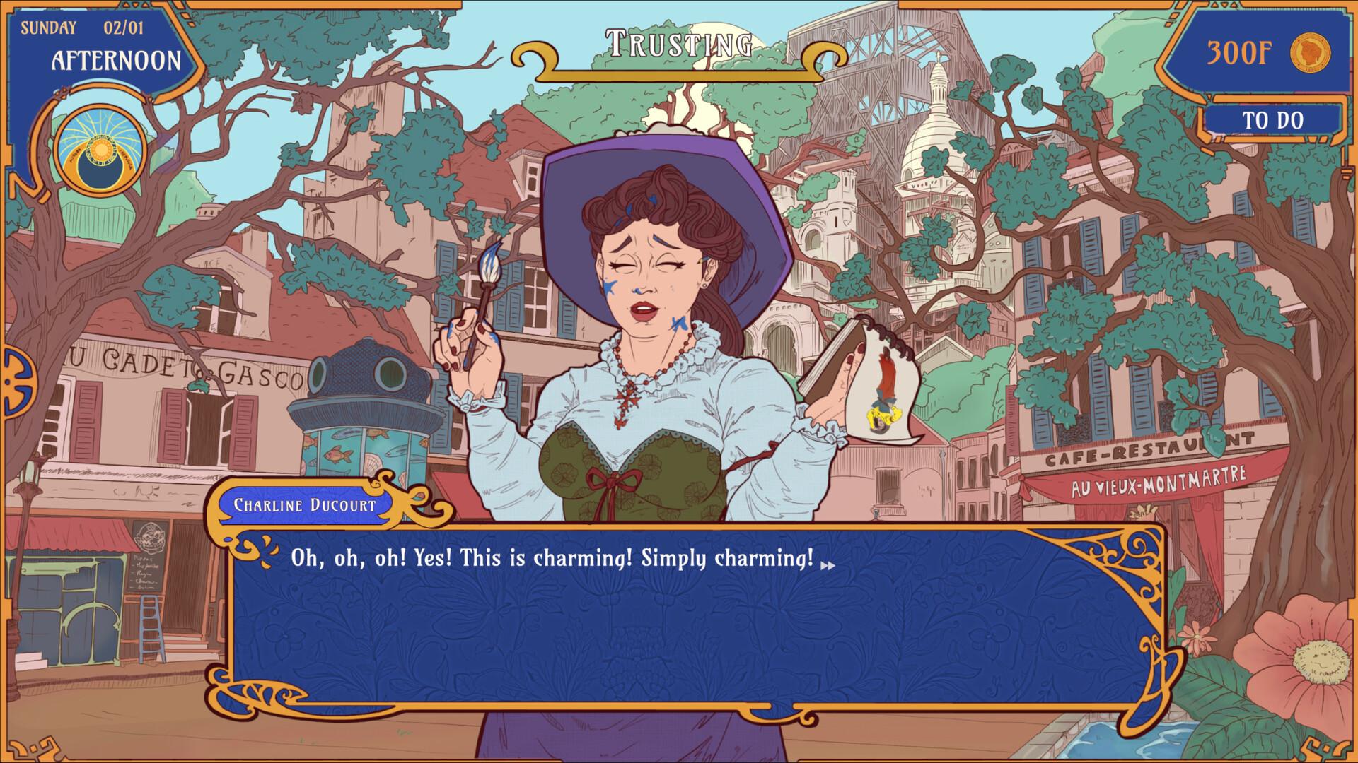 1888年的巴黎。在這款偵探視覺小說中，玩家將扮演一位努力維持婚介所營運的婚介偵探。揭露客戶的真實面目，為他們創造幸福的伴侶，並讓婚介所的事業在這座愛情之城，蓬勃發展！（圖／取自Steam）