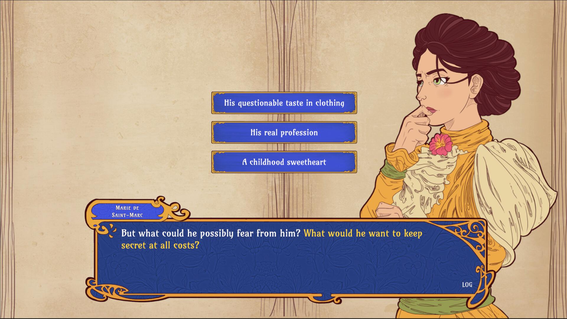 遊戲中將重現新藝術風格的巴黎，每個場景——大市場（Halles）、林蔭大道、正在建設中的艾菲爾鐵塔——都成為愛情調查的舞台。（圖／取自Steam）