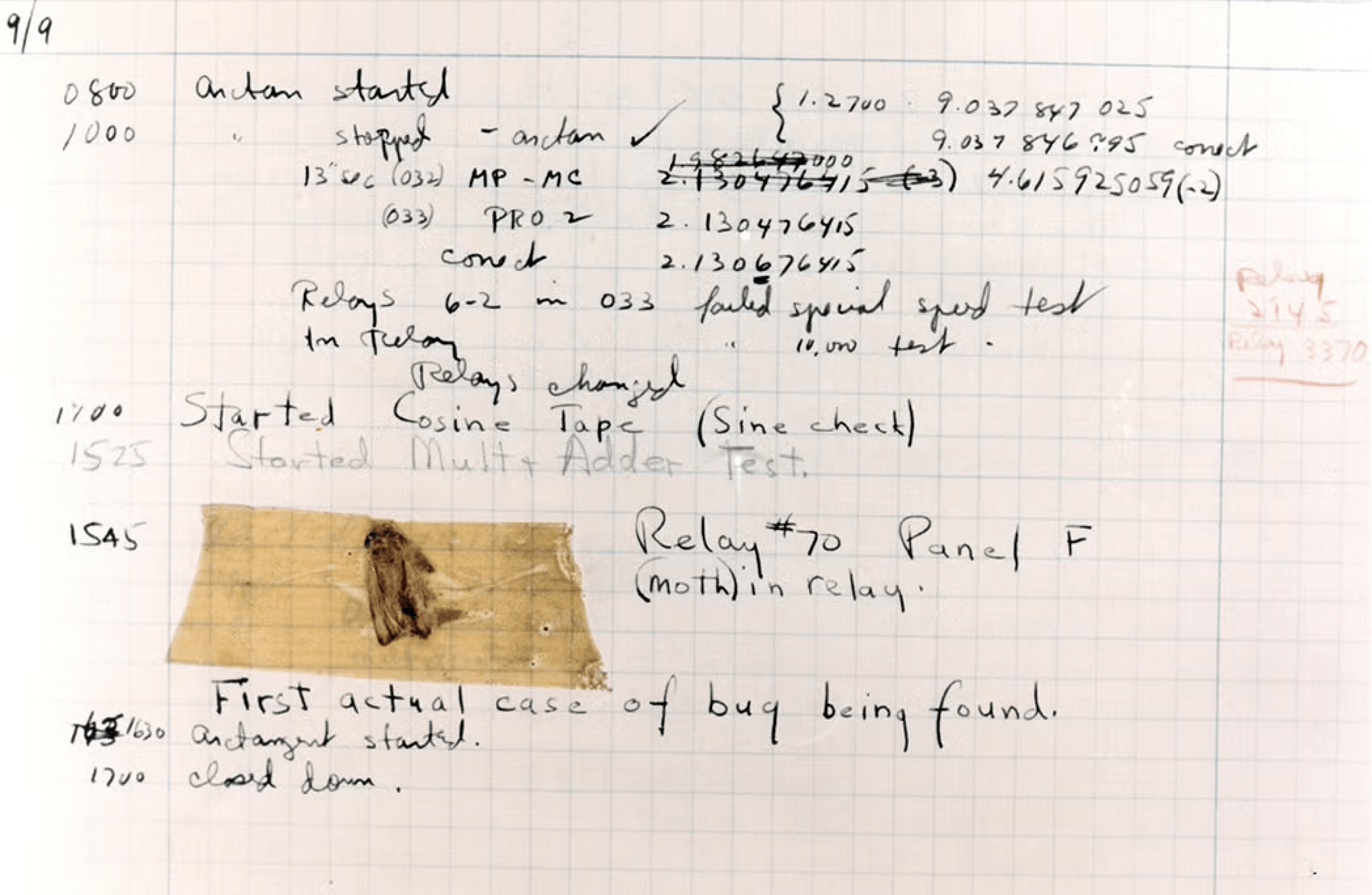 科技冷知識/電腦Bug最初竟真的是一隻「蟲」?70年前奇妙殺蟲現場曝光 1 軟體開發中最怕遇到「Bug」(錯誤),在1947年當時的Bug,真的是一隻被電路夾死的飛蛾。(圖/截取自維基共享資源)