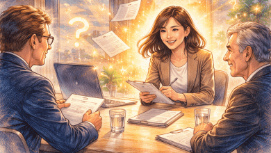 面試的最後一關往往是詢問應徵者是否有問題，其中隱含的，不只是收尾，更是了解你是否有長期投入的潛力。（圖／AI生成）