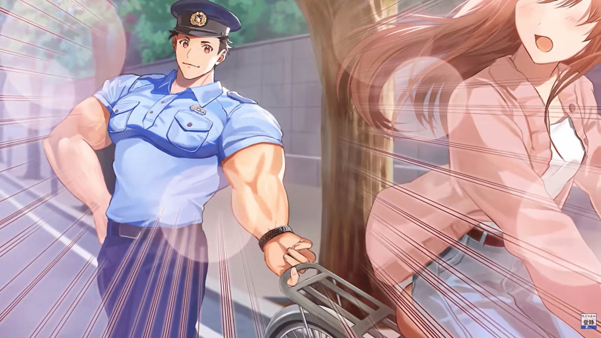 日本乙女向單車安全宣傳片2週破百萬觀看!帥警察教你安全騎車 2 諾魯科騎自行車時不小心做了危險的事情,被警察「抓到」後,警察會溫和地訓斥她。影片中介紹的大部分規則都淺顯易懂,例如在停車標誌和角落停車,以及佩戴頭盔,但其中一些規則卻非常實用。(圖/政府広報オンライン YT)