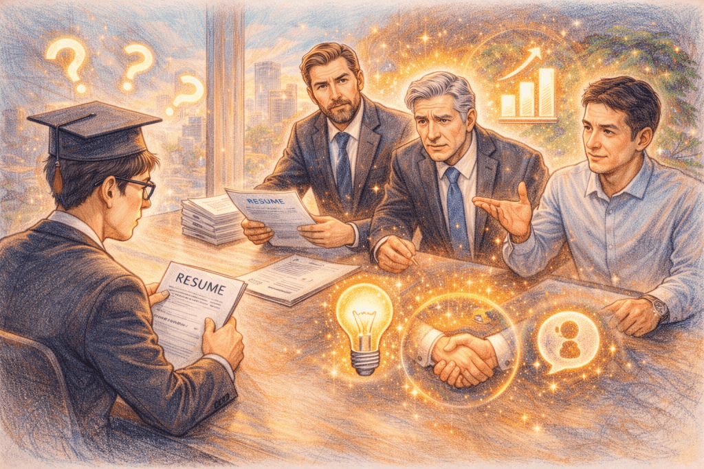 精選 5 學歷往往被視為能力的直接象徵,隨著產業快速變動與技能需求提升,「你會什麼」逐漸取代「你念過什麼」。(圖/AI生成)