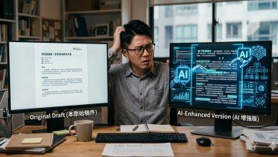 把AI當成「一路代工到完稿的編輯」，文件可能不是變更好，而是悄悄被改成另一個版本。（圖／AI生成）