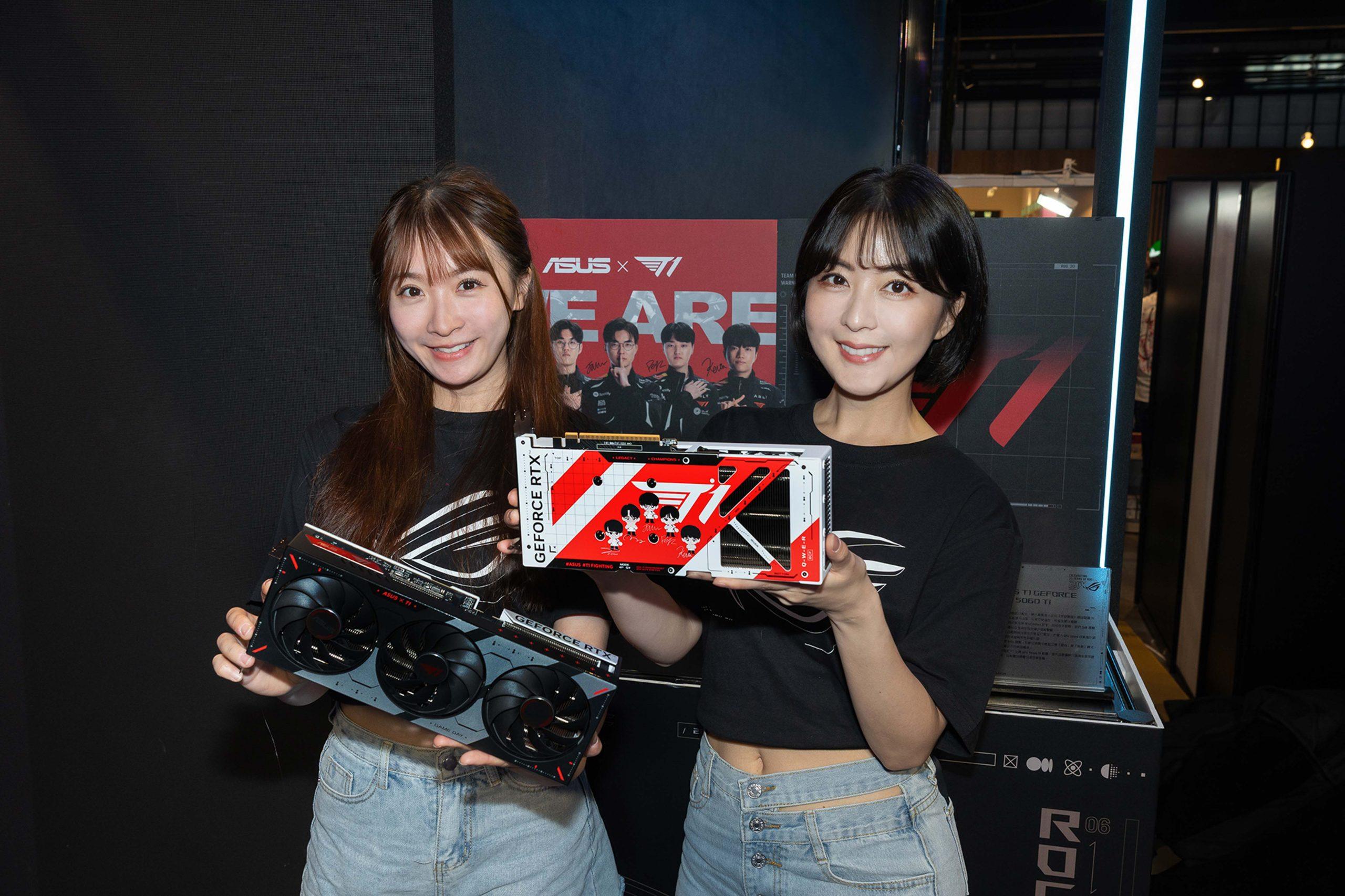 ASUS T1 GeForce RTX 5070／5060 Ti顯示卡。（圖／華碩提供）