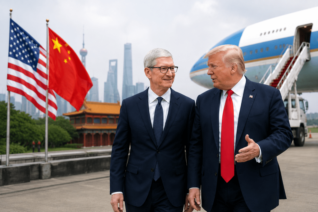 科技產業系列報導/求職不怕 面試也有小撇步 科系不限 打開視野去圓夢 11 蘋果執行長庫克(Tim Cook)將參與美國總統川普中國訪問行程。(圖/AI生成)