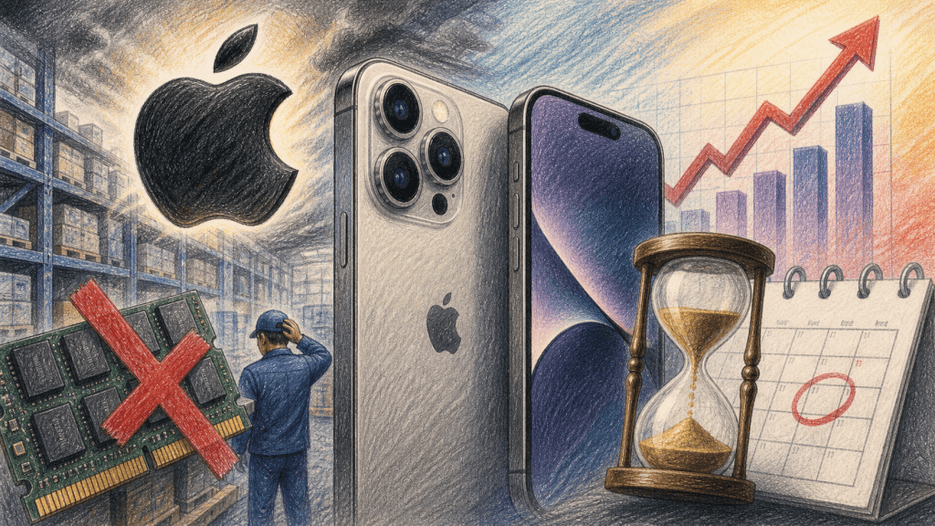 原定於今年秋季發布的基礎款 iPhone 18 延後至 2027 年初問世。（圖／AI生成）