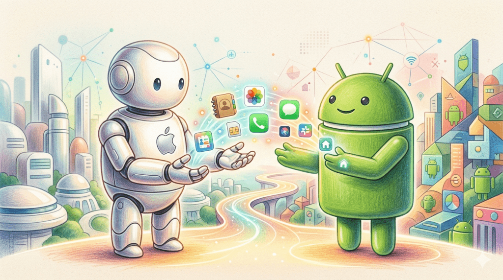 從2025 年 11 月起，Google Pixel 10 系列手機也可以透過 Android Quick Share 使用該功能。該計劃將使其適用於其他廠商的安卓設備，其中包括榮耀、一加、OPPO、三星、vivo 和小米，預計將於 2026 年稍後推出。（圖／AI生成）