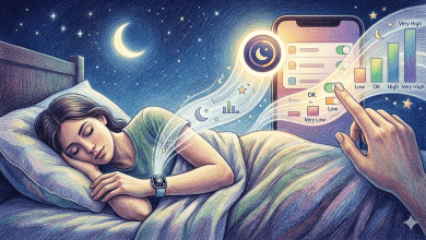 睡眠品質好壞科技幫你算!Apple Watch睡眠分數「這樣設」避免資訊過載 7 Apple Watch 進行睡眠評分,是根據睡眠時間(50 分)、就寢規律性(30 分)和睡眠中斷(20 分)的估計值計算得出的。(圖/AI生成)