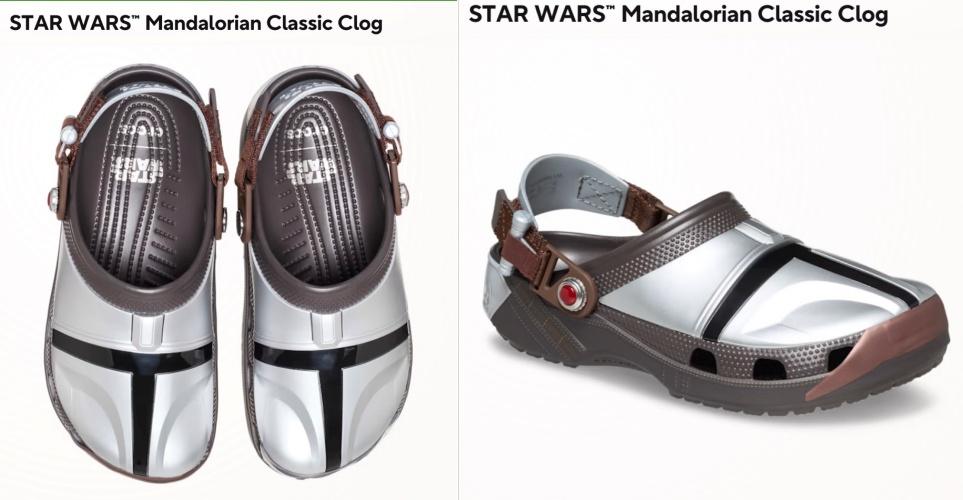 Mandalorian Classic Clog款式時尚簡潔，比其他兩款更顯精緻，細節處理也十分到位，卻又不顯得俗氣。（圖／取自crocs官網）
